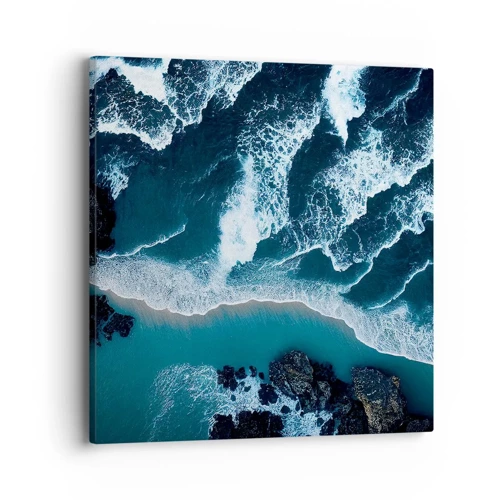 Canvas picture - Envelopped by Waves - 40x40 cm