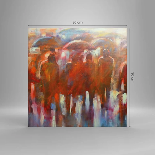 Canvas picture - Equal in Rain and Fog - 30x30 cm