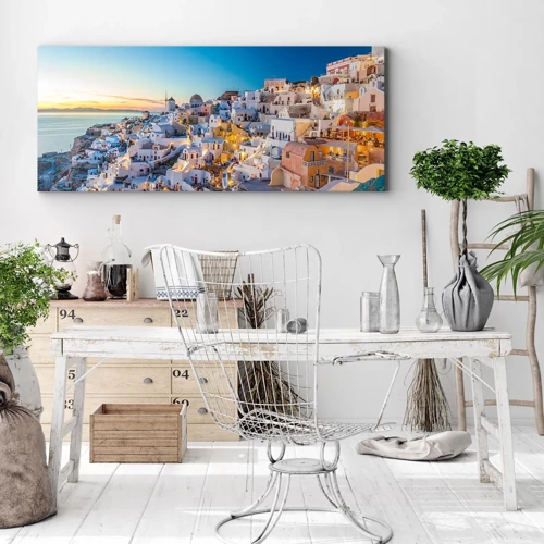 Canvas picture - Essence of Greekness - 100x40 cm