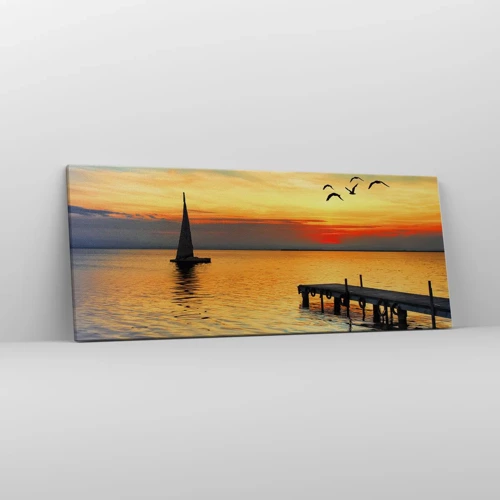 Canvas picture - Evening Returns - 100x40 cm