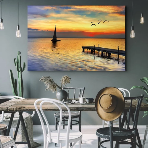 Canvas picture - Evening Returns - 100x70 cm