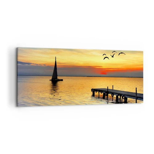 Canvas picture - Evening Returns - 120x50 cm