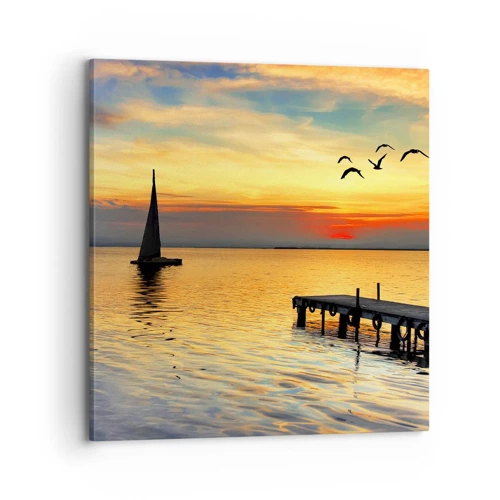 Canvas picture - Evening Returns - 70x70 cm