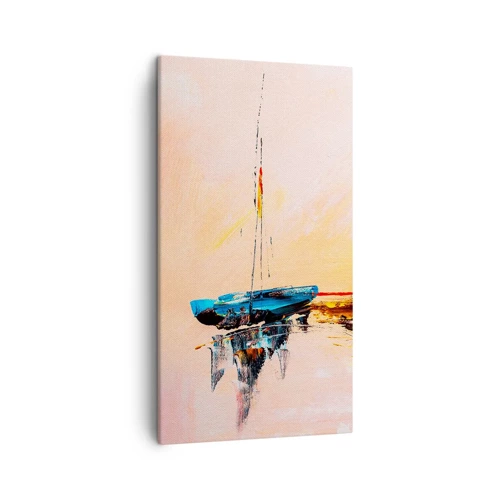 Canvas picture - Evening at the Harbour - 45x80 cm