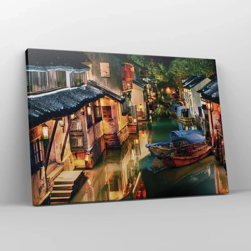 Canvas picture - Evening on a Chinese Street - 70x50 cm