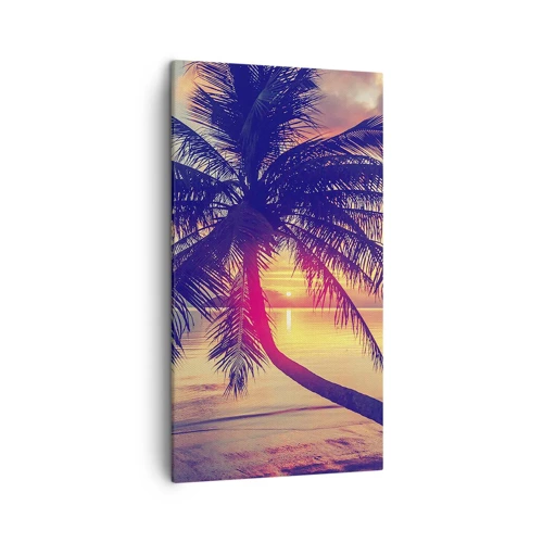 Canvas picture - Evening under the Palm Trees - 45x80 cm
