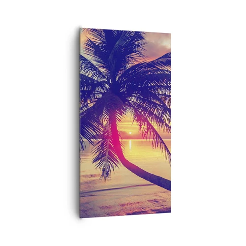Canvas picture - Evening under the Palm Trees - 65x120 cm