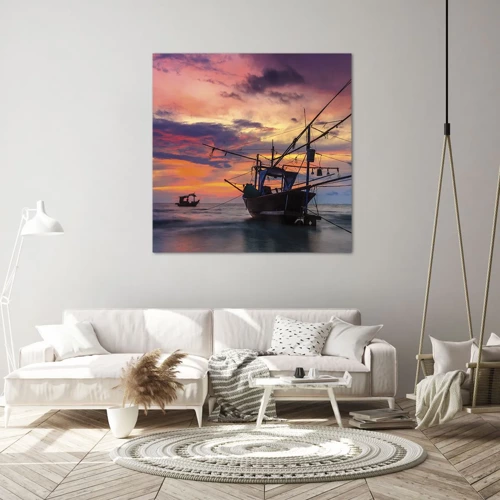 Canvas picture - Exotic Evening - 30x30 cm