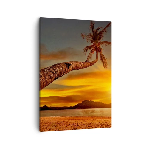 Canvas picture - Exotic Holiday, Caribbean Adventure - 50x70 cm