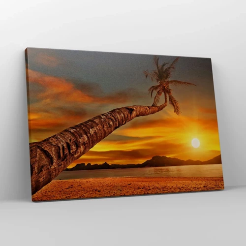 Canvas picture - Exotic Holiday, Caribbean Adventure - 70x50 cm