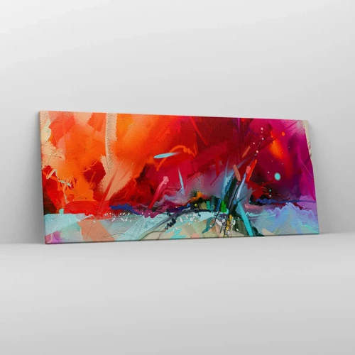 Canvas picture - Explosion of Lights and Colours - 120x50 cm