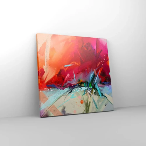 Canvas picture - Explosion of Lights and Colours - 30x30 cm