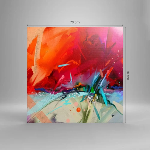 Canvas picture - Explosion of Lights and Colours - 70x70 cm