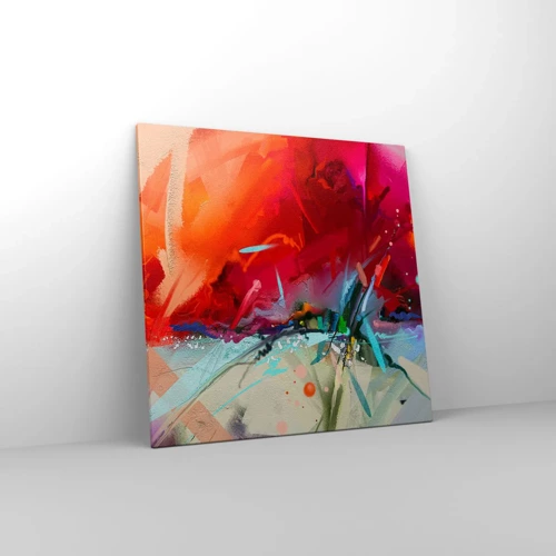 Canvas picture - Explosion of Lights and Colours - 70x70 cm