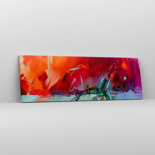 Canvas picture - Explosion of Lights and Colours - 90x30 cm