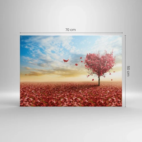 Canvas picture - Fall in Love with Autumn - 70x50 cm