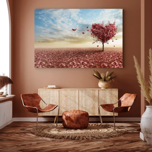 Canvas picture - Fall in Love with Autumn - 70x50 cm