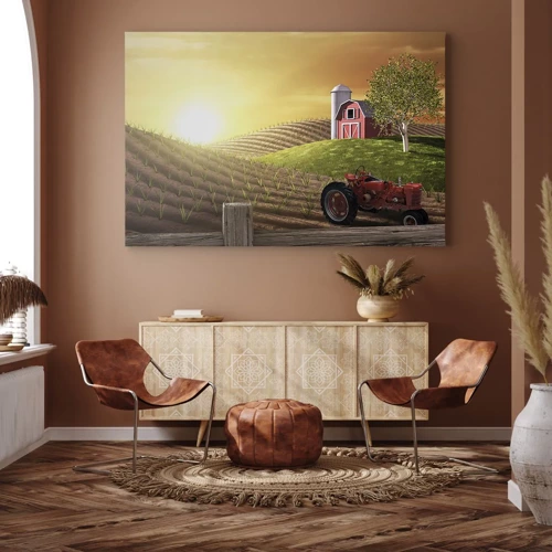 Canvas picture - Farm Straight from a Tale - 70x50 cm