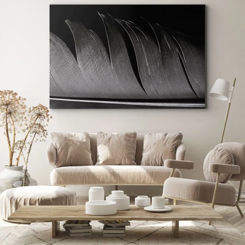 Canvas picture - Feather - Wonderful Constract - 100x70 cm
