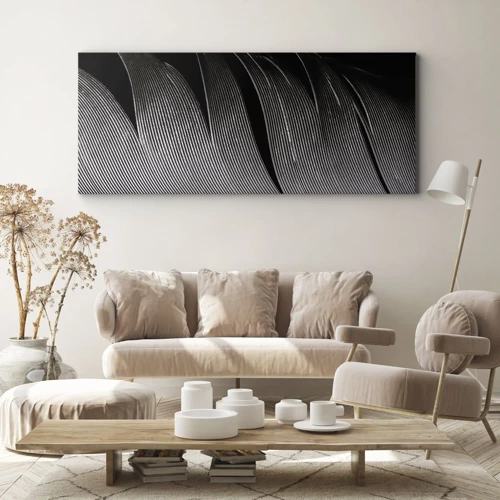 Canvas picture - Feather - Wonderful Constract - 160x50 cm