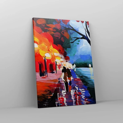 Canvas picture - Flaming Autumn in the Park - 50x70 cm