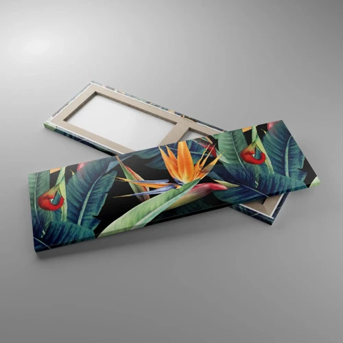 Canvas picture - Flaming Flowers of the Tropics - 90x30 cm