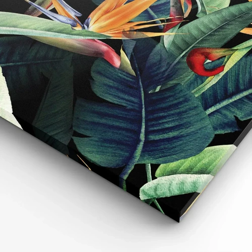 Canvas picture - Flaming Flowers of the Tropics - 90x30 cm