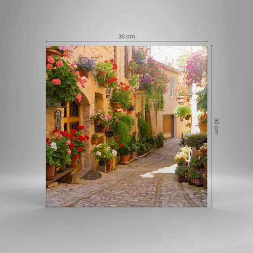 Canvas picture - Flood of Flowers - 30x30 cm