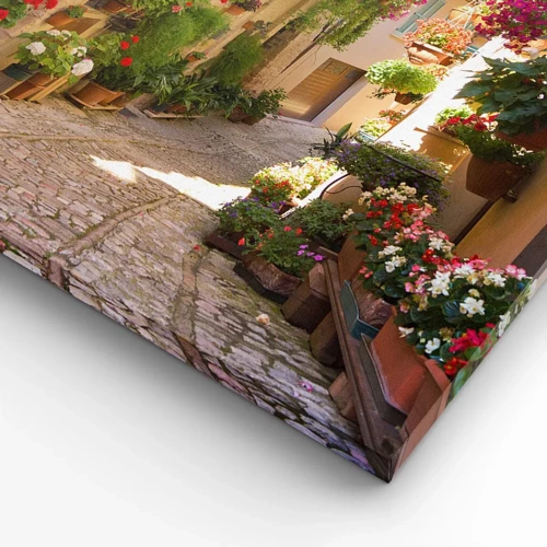 Canvas picture - Flood of Flowers - 90x30 cm