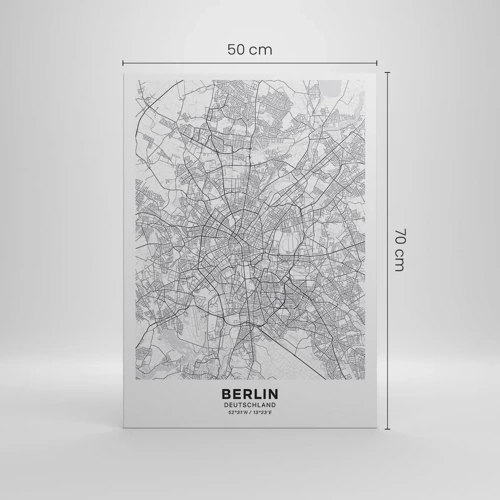 Canvas picture - Flower of Berlin - 50x70 cm