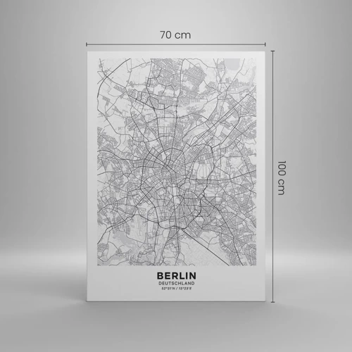 Canvas picture - Flower of Berlin - 70x100 cm