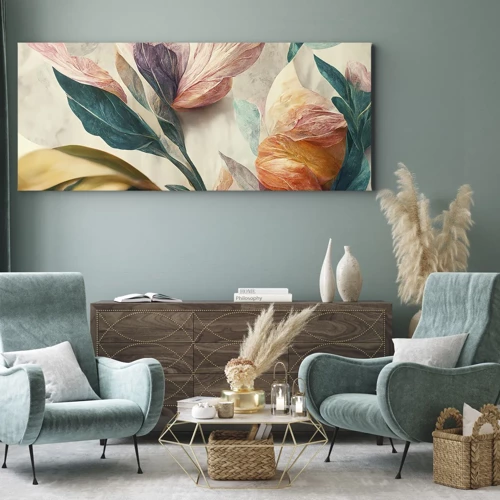 Canvas picture - Flowers of Southern Islands - 90x30 cm