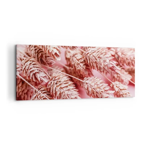 Canvas picture - Flowery Cascade in Pink - 100x40 cm