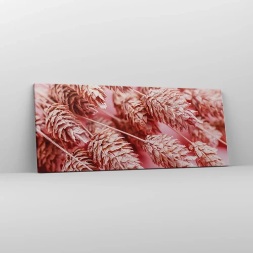 Canvas picture - Flowery Cascade in Pink - 100x40 cm