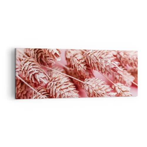 Canvas picture - Flowery Cascade in Pink - 140x50 cm