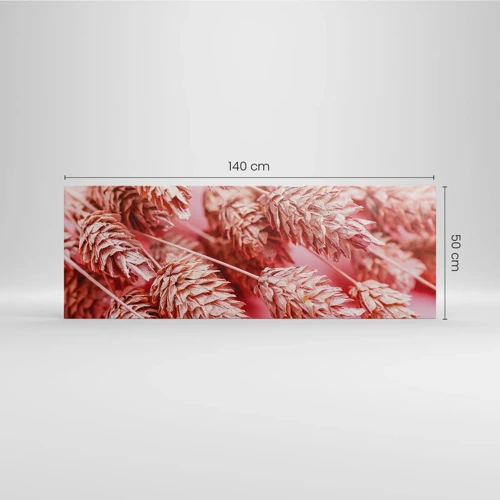 Canvas picture - Flowery Cascade in Pink - 140x50 cm