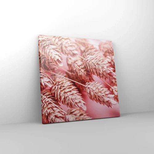 Canvas picture - Flowery Cascade in Pink - 30x30 cm