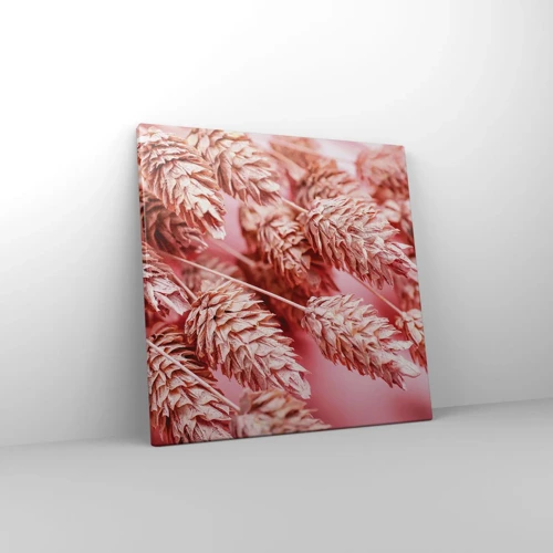 Canvas picture - Flowery Cascade in Pink - 40x40 cm