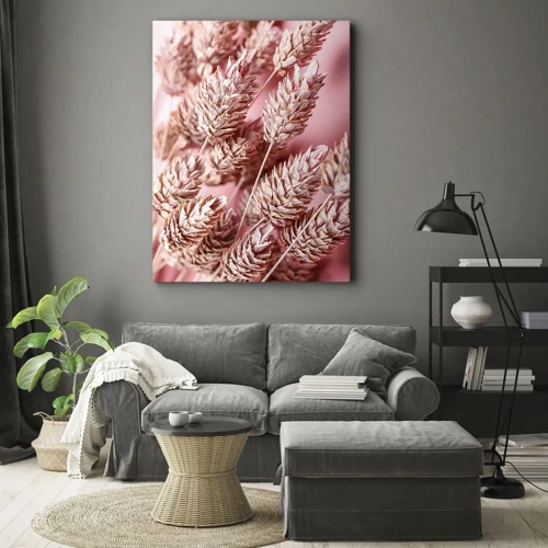 Canvas picture - Flowery Cascade in Pink - 45x80 cm