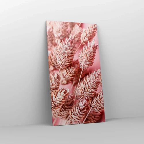 Canvas picture - Flowery Cascade in Pink - 55x100 cm