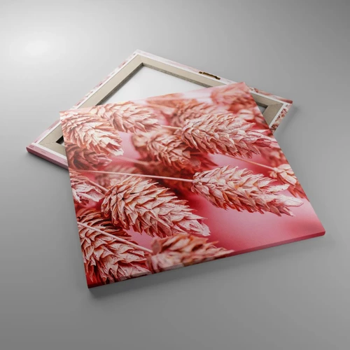 Canvas picture - Flowery Cascade in Pink - 60x60 cm