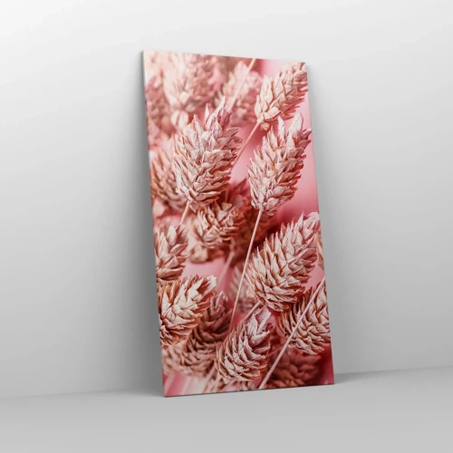 Canvas picture - Flowery Cascade in Pink - 65x120 cm