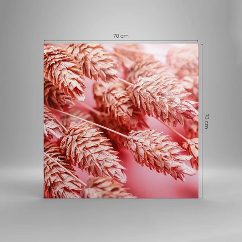 Canvas picture - Flowery Cascade in Pink - 70x70 cm