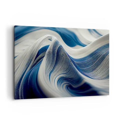 Canvas picture - Fluidity of Blue and White - 120x80 cm