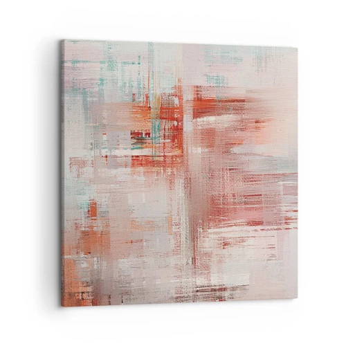 Canvas picture - Foggy but Pink - 50x50 cm