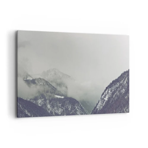 Canvas picture - Foggy valley - 120x80 cm