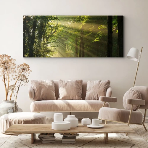 Canvas picture - Forest Moment - 140x50 cm
