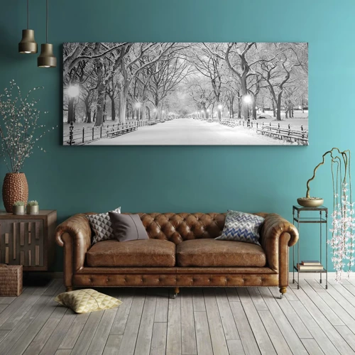 Canvas picture - Four Seasons: Winter - 120x50 cm
