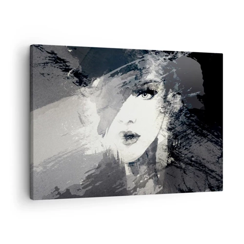 Canvas picture - From Behind Grey Voile - 70x50 cm