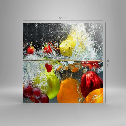 Canvas picture - Fruity Refreshment - 50x50 cm